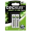 Tecxus   Ready to Use Ni-MH AA 2300 1.2V Green Technology (2) 046-0104